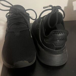 Kids Adidas Triple Black Athletic Shoes